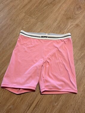 SKIMS Pink Active Bike Shorts with Branded Waistband